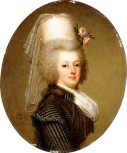 Portrett av dronning Marie Antoinette, 1793 av Adolf Ulrich Wertmuller