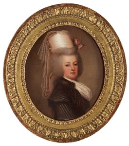 Portrett av dronning Marie Antoinette av Frankrike 1755-1793, 1789 av Adolf Ulrich Wertmuller