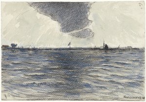 Bredt vann ved Hardinxveld