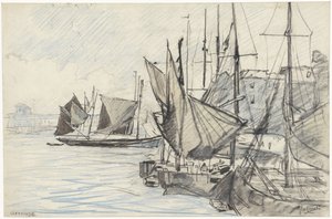 Seilskuter i havnen i Oostende