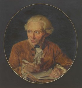 Portrett av Immanuel Kant 1724-1804, tidlig på 1800-tallet av Adolf von Heydeck