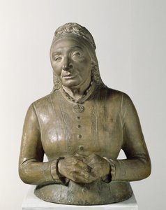 Portrett av Marie Fielder (1819-1901), 1882 (terrakotta) av Adolf von Hildebrand
