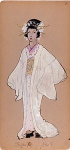 Kostyme av karakteren til Cii cio san for operaen "Madame Butterfly" av Giacomo Puccini