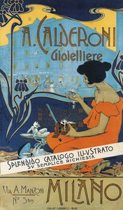 Juveler A. Calderoni A. Calderoni Juveler, Milano, 1898 av Adolfo Hohenstein