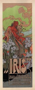 Plakat for Opera Iris av Pietro Mascagni, 1898