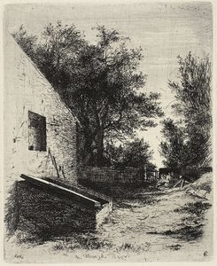 Plate seks, fra Etseforsøk av Adolph Menzel