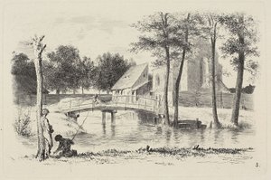 Tallerken tre, fra Radierversuche av Adolph Menzel