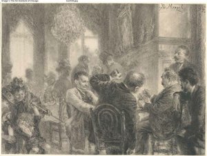 Kortspillet av Adolph Menzel