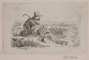 En sittende rullator av Johan Adolph Kittendorff