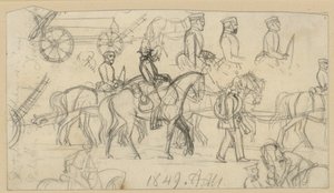 Studier i artilleri og kavaleri av Adolph Menzel
