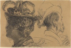 Hoder til en mann og en kvinne av Adolph Menzel