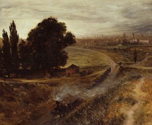 Berlin-Potsdam jernbane, 1847 av Adolph Menzel