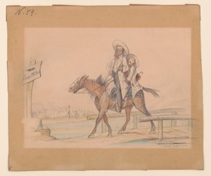 Henry Von Trebra & Louis V. Trebra ankommer Camp Morton, Indpls fra gården deres i Madison, Ill. av Adolph Metzner