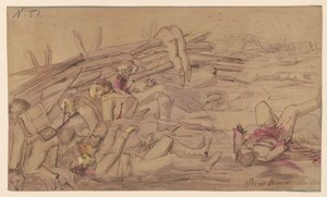 Stone River rebellion Abstrakt/medium av Adolph Metzner