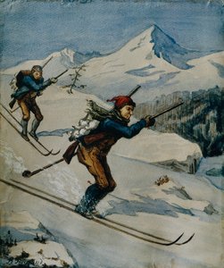 Fuglejegere (olje på lerret)