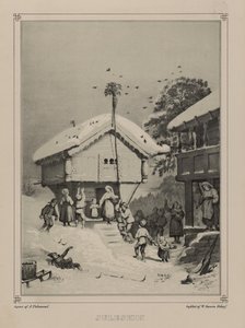 Illustrasjon hentet fra boken Norge fremstillet i Tegninger av Asbjørnsen, P.Chr. og utgitt av Chr. Tønsberg (no, 1848) av Adolph Tidemand
