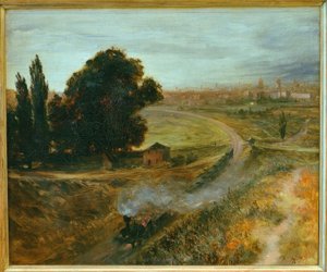 Berlin-Potsdamer Bahn av Adolph Menzel
