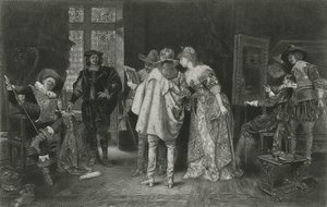 Kjennere ved Rembrandts studio, illustrasjon fra 