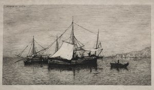 Kabotasjebåter (Italias kyster) av Adolphe Appian