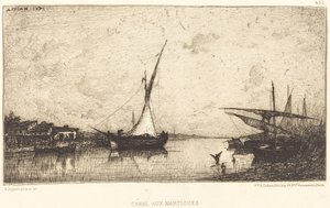 Martigues-kanalen av Adolphe Appian