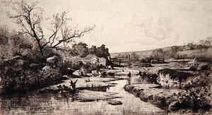 Kilden til Albarine-elven av Adolphe Appian