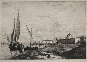 Havnen i San Remo, 1878. av Adolphe Appian
