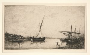en. To broer b. Fiskebåt av Adolphe Appian