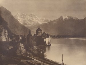 Chillon slott av Adolphe Braun
