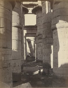 Øvre Egypt, Hypostyle Hall i Karnak, ca. 1870. av Adolphe Braun