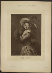 [Selvportrett av Vigee-Lebrun, Louvre-museet] av Adolphe Braun