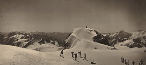 Toppmøtet på Mont Titlis, Sveits, 1866. av Adolphe Braun