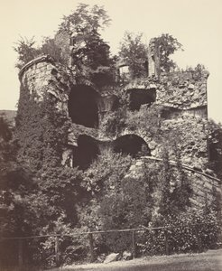 Det eksploderte tårnet, Heidelberg slott, ca. 1865. av Adolphe Braun