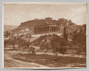 Utsikt over Akropolis av Adolphe Braun and Co.