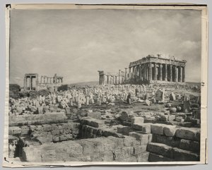 Utsikt over Parthenon av Adolphe Braun and Co.