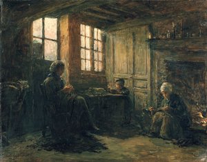 Fraying Linen for kvinner, Honfleur, 1877