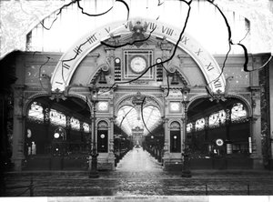 Portico of the Horology Pavilion på den universelle utstillingen, Paris, 1889 av Adolphe Giraudon