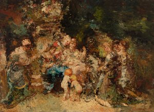Hyllest av Adolphe Joseph Thomas Monticelli
