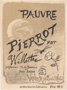 Plakat for Pauvre Pierrot av Adolphe Léon Wilette av Adolphe Leon Willette