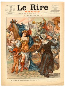 Cover av "" The Red Laughter", Satirical in Colors av Adolphe Leon Willette