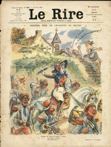 Illustrasjon av Adolphe dit Willette (1857-1926) for omslaget til Le Lire av Adolphe Leon Willette