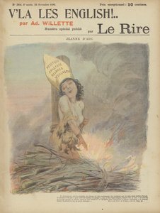 Jeanne d'Arc, illustrasjon for Le Rire av Adolphe Leon Willette