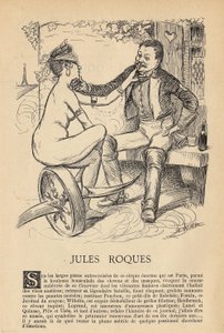 Dagens menn, nummer 411, illustrasjon av Adolphe dit Willette (1857-1926): Press, Le Courrier Français, Roques Jules (1800-1900-tallet) av Adolphe Leon Willette
