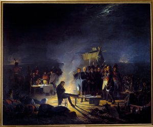 Bivuakk av Napoleon I på slagmarken til Wagram (5.-6. juli