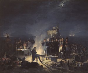 Napoleons bivuakk på slagmarken til Wagram natten fra 5. til 6. juli 1809, 1
