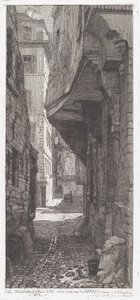 Rue Grenier på vannet, ved siden av rue des Barres