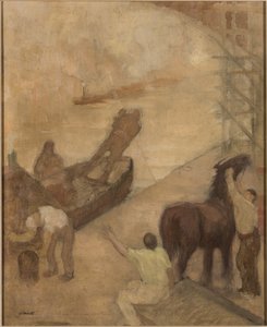 Manchester Ship Canal av Adolphe Valette