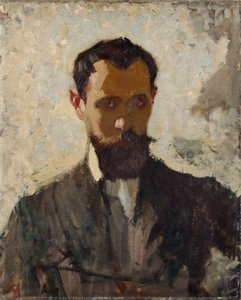 Self Portrait Study, ca. 1912 (olje på lerret)