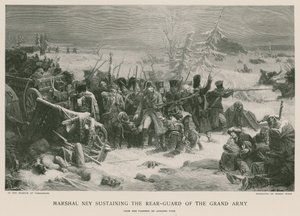 Marshal Ney opprettholder bakvakten til Grand Army