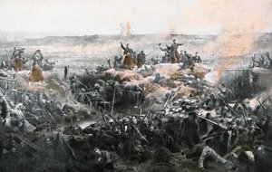 Inntak av Malakoff av den franske hæren, 1855 av Adolphe Yvon