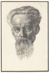 Fotoreproduksjon av et portrett av en mann av Han van der Kop av Adriaan Bijl